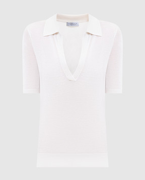 Gabriela Hearst Білий топ Frank з кашеміру і шовку X009330A003