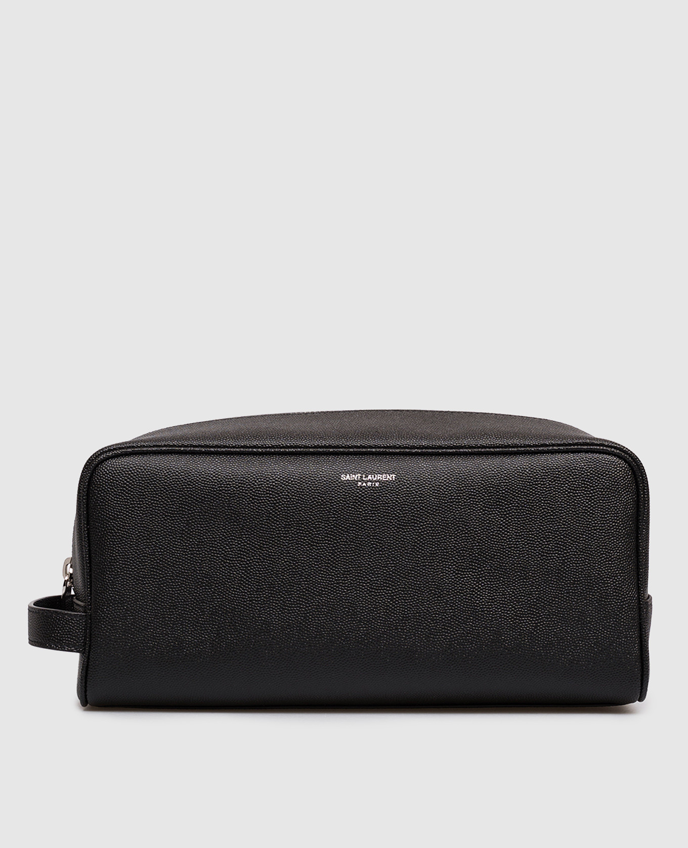 

Черный кожаный несесер с принтом логотипа, Несессеры