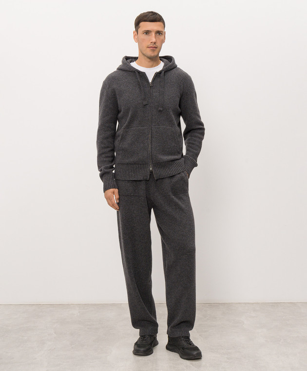 Woolrich Серая спортивная куртка из шерсти CFWOKN2070MRUF5094 изображение 2