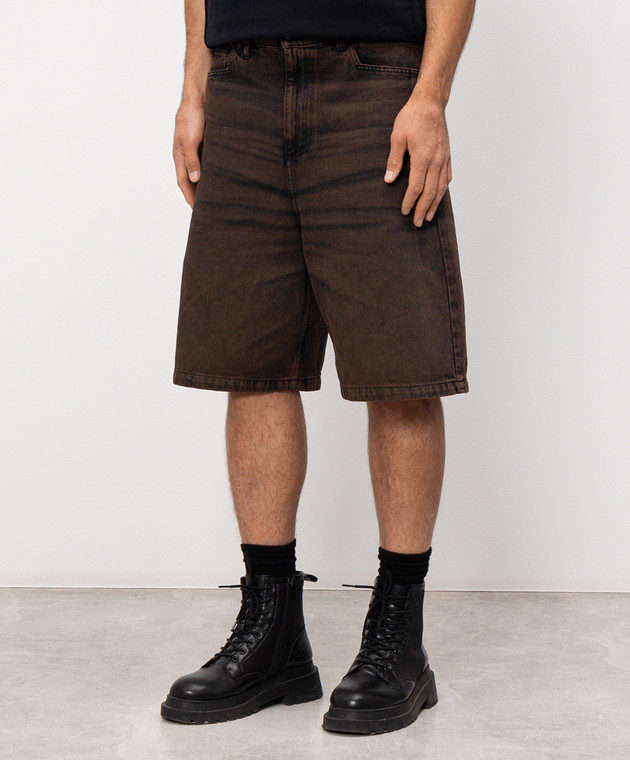 A Cold Wall Коричневі джинсові шорти Cromer ACWMJS053B зображення 3