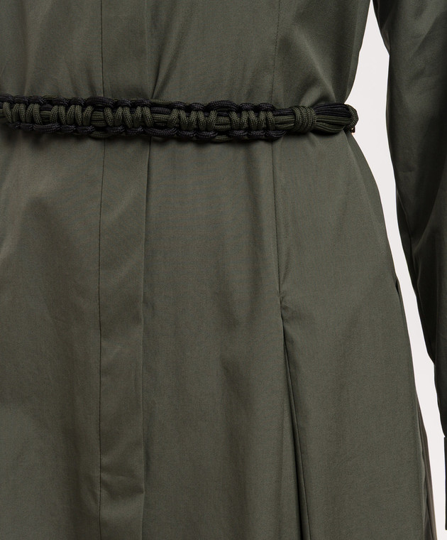 Max Mara Зеленое платье-рубашка MSTAFFETTO MSTAFFETTO изображение 4
