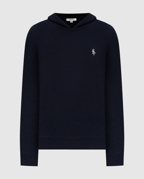 Sporty & Rich Синє худі SRC з кашеміру та вовни WS08462302BL106