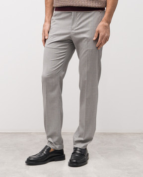 Stefano Ricci Серые брюки из шерсти M1T6100040W0005U