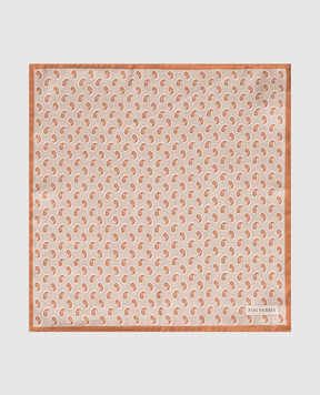 Pini Parma Двостороння бежева хустка-паше із шовку 60593702