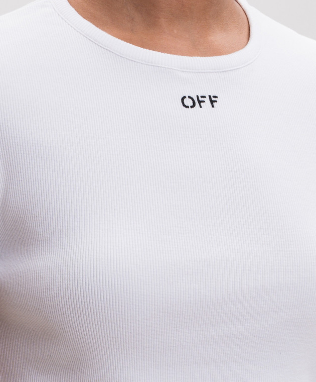 Off-White Біла футболка 2FA00679T зображення 4