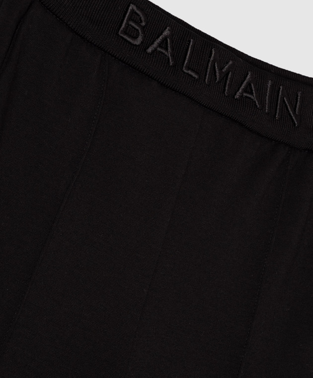 Balmain Детские спортивные штаны с вышивкой логотипа BX6S00J0371610 изображение 3