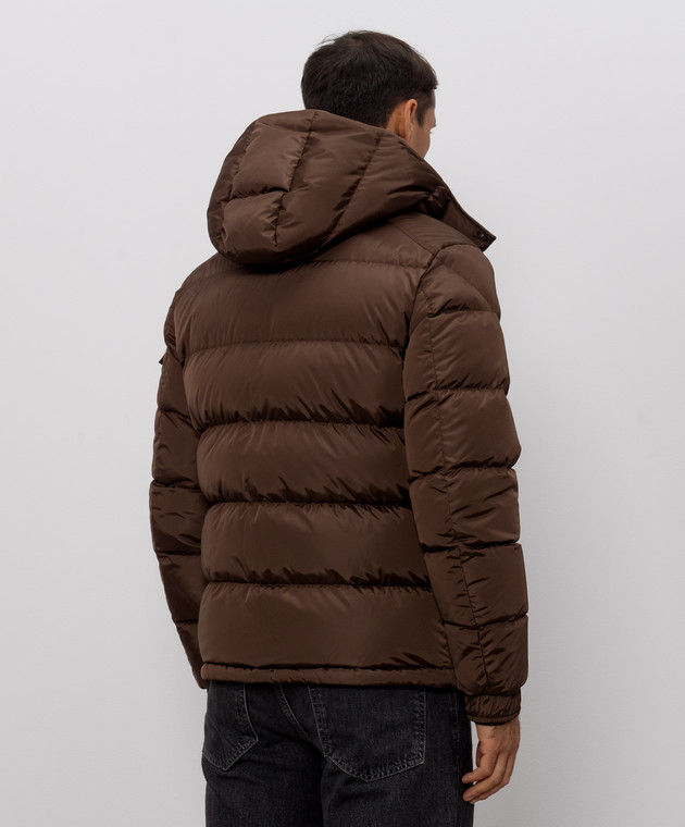 Moncler Коричневый пуховик Maya L20911A53600539ZD изображение 4