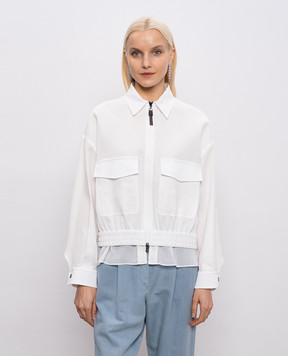 Brunello Cucinelli Белая куртка MQ986EJ706