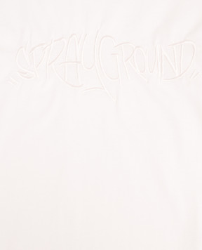 Sprayground Дитяча бежева футболка з вишивкою логотипа SPY1459IVO