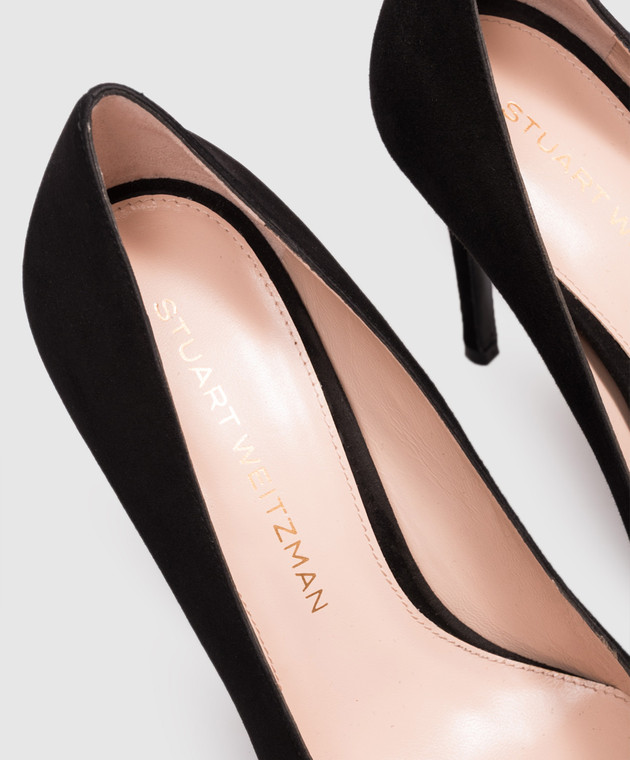 Stuart Weitzman Черные туфли замшевые POWER SJ954 изображение 5