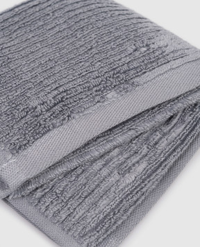 L'Appartement Сірий махровий рушник Slim в смужку SLIMRIBWASHCLOTH