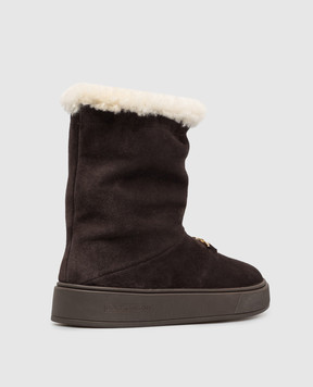 Dolce&Gabbana Детские замшевые сапоги на меху D11449A3M562735