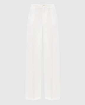 Twinset Белые брюки с льном 261TP2454