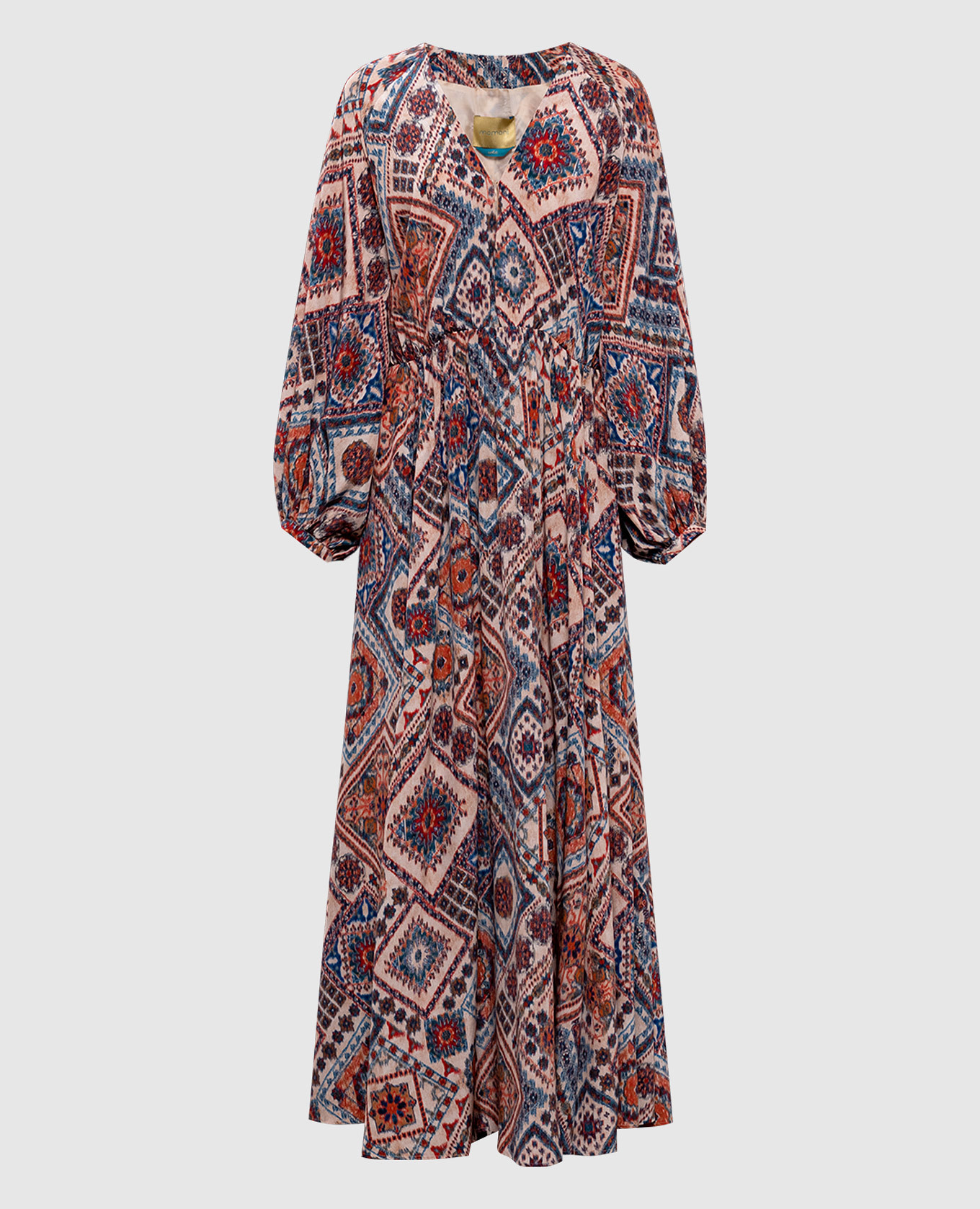 Розовое платье макси FRANCISCO из шелка