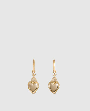 Dolce&Gabbana Золотые серьги в форме сердца WES8S1W1111