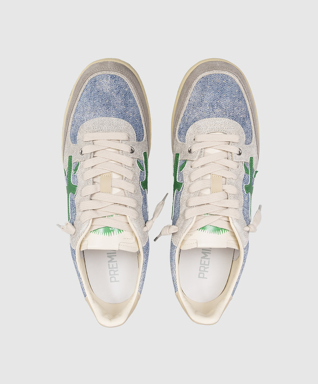Premiata Блакитні замшеві кросівки BSKT CLAY BSKTCLAY зображення 4