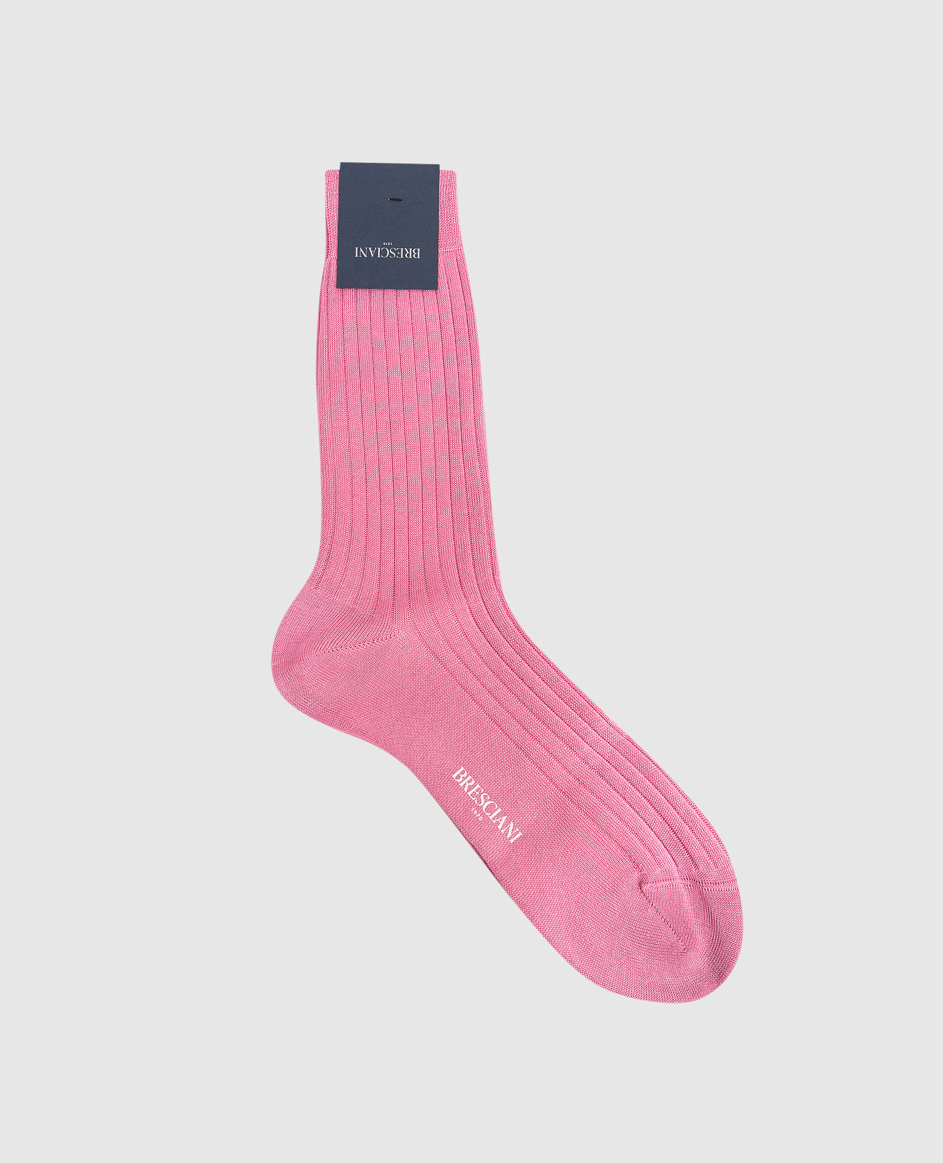 Розовые носки в рубчик