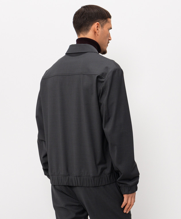 Dolce&Gabbana Сіра куртка з вовною G9BMUTGK306 зображення 4