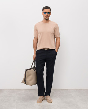 Trussardi Темно-сині штани з льону P719M000113NMP313T38