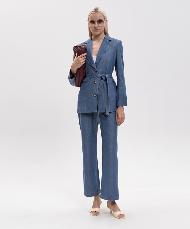 Max Mara Синій джинсовий жакет ODISSEA MMLODISSEA зображення 2