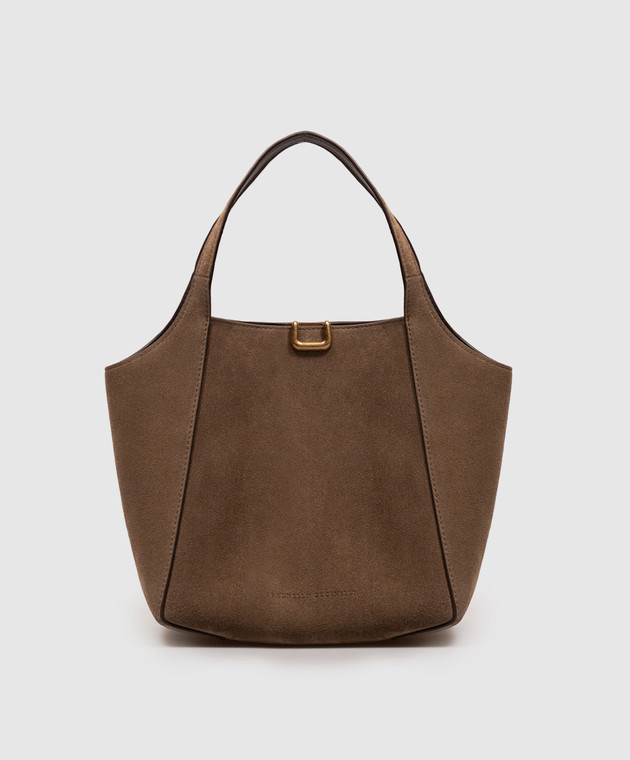 Brunello Cucinelli Коричневая замшевая сумка Storial MBDLB2840