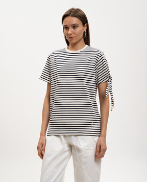 JW Anderson Біла футболка в смужку JT0334PG1946