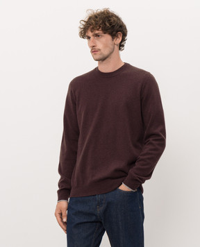 Peserico Бордовый свитер из кашемира R59412F12D9010