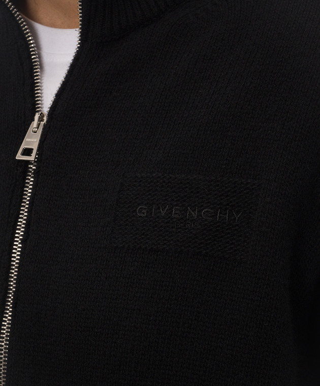Givenchy Черный кардиган из шерсти и кашемира BMK01H4YRM изображение 5