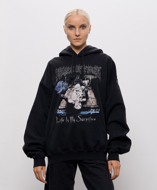 Vetements Черные худи COF Sacrifice MH27HD205Bw изображение 3