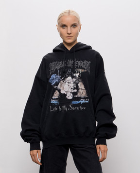 Vetements Черные худи COF Sacrifice MH27HD205Bw
