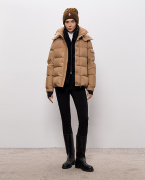 Moncler Бежевый пуховик Maya 70 L20931A0016254A81