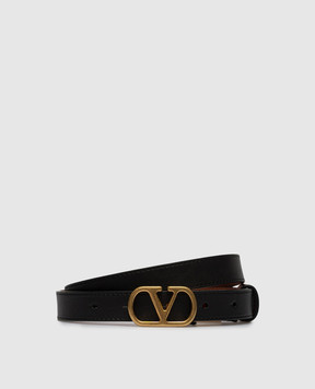 Valentino Двосторонній шкіряний ремінь з емблемою 8W2T0SU8IYR