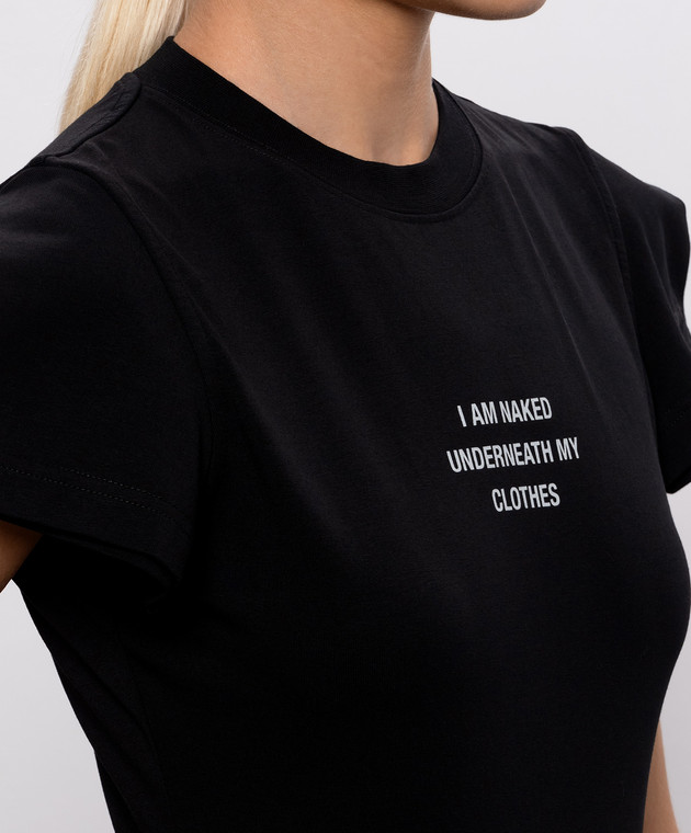 Vetements Черное боди с надписью WH27BO172B изображение 5