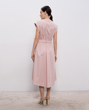 Peserico Рожева сукня з ланцюжком моніль A0272301979