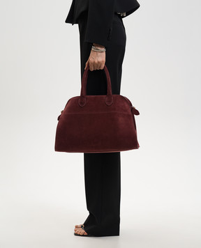 Babe Pay Pls Бордова замшева сумка-тоут 6243