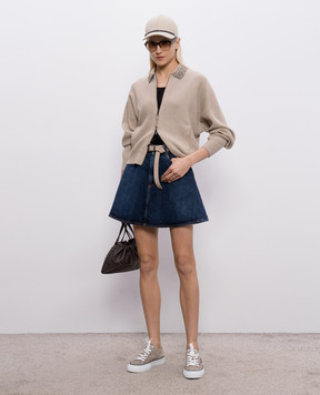 Brunello Cucinelli Чорний топ із шовку MB993DZ300