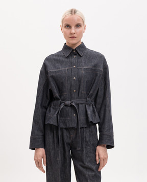 Brunello Cucinelli Синя джинсова куртка MP125M1E06