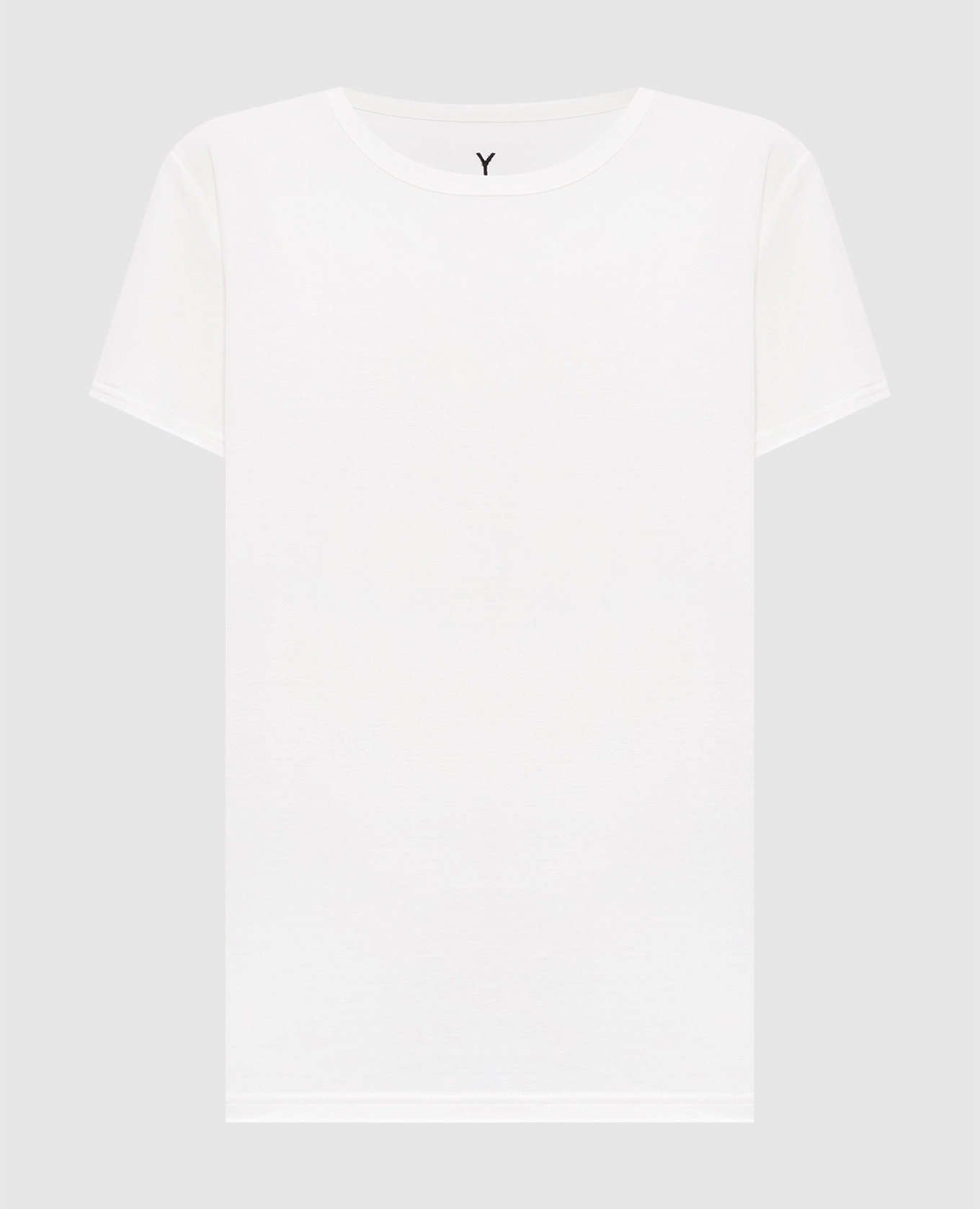 Белая футболка с вышивкой монограммы