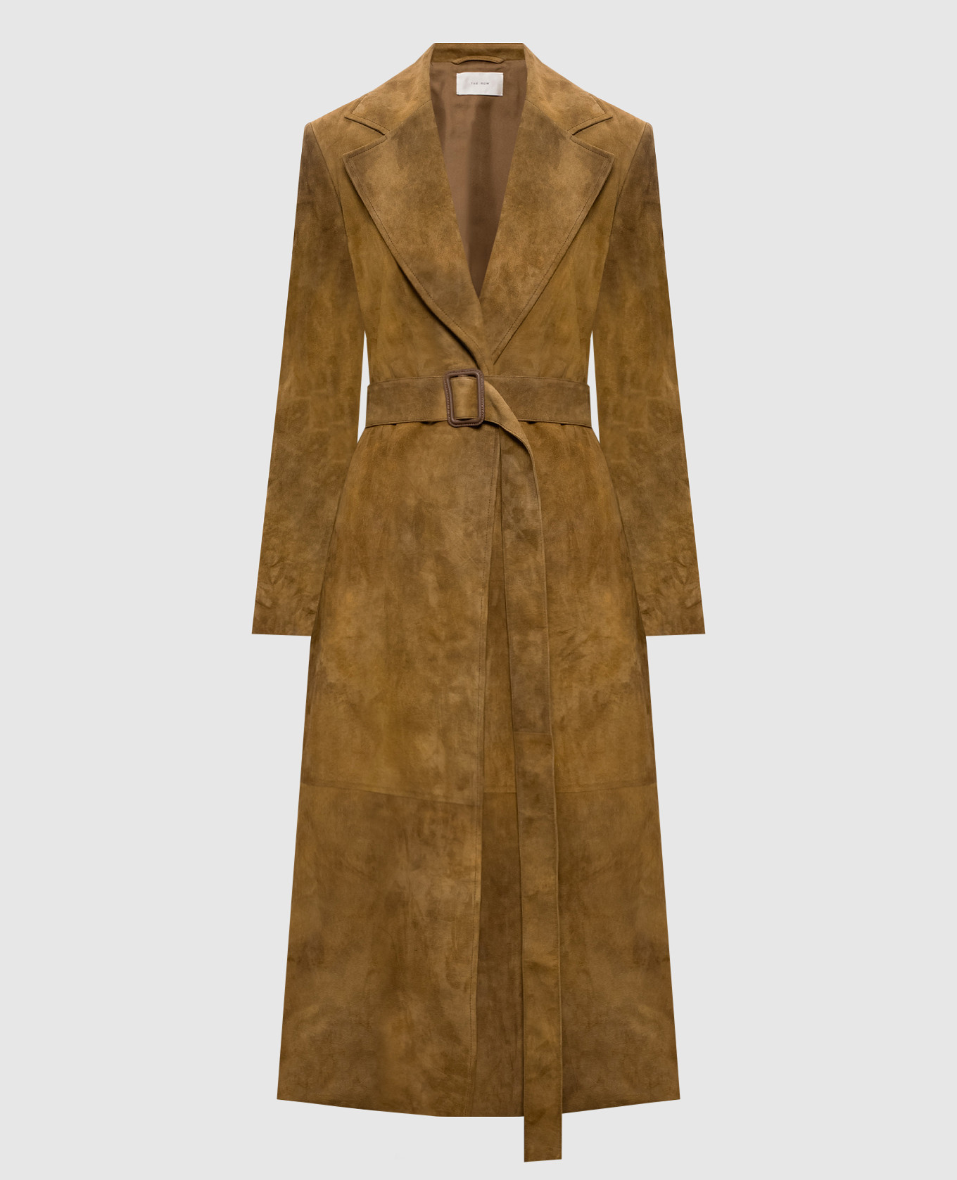 

Коричневое замшевое пальто на запах Raisa, Коричневый, Пальто