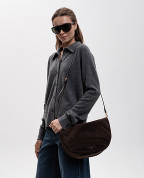 Gianni Chiarini Коричнева замшева сумка крос-боді Cleo BS12691CMPL