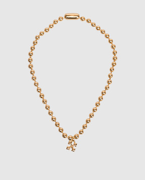 Off-White Золотое ожерелье с подвеской Arrow OWOB13WC99MET001