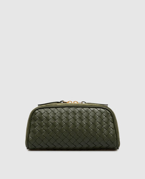 Bottega Veneta Зелена шкіряна кометичка Nodo 876510V0HW8