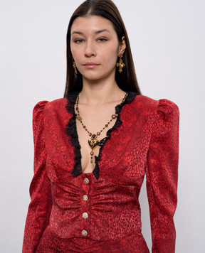 CelesteG Золотое ожерелье с подвеской в форме сердца 462