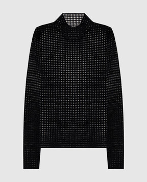 PROENZA SCHOULER Черный гольф Zella с шерстью в узоре WL2617647KW201