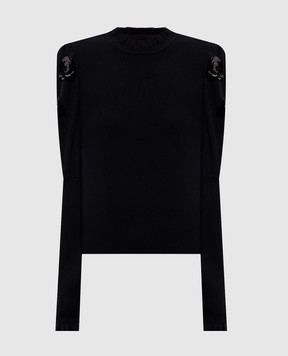 Twinset Черный джемпер с пайетками 262AT3105