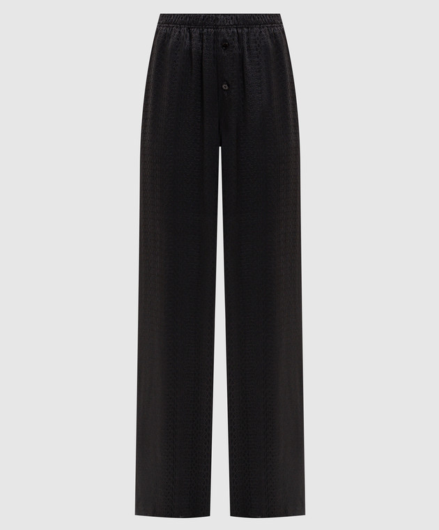 Maison Margiela MM6 Черные брюки в логотипе шаблон S52KA0529M36007