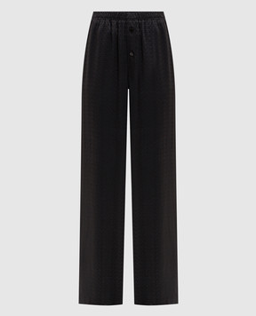 Maison Margiela MM6 Черные брюки в логотипе шаблон S52KA0529M36007