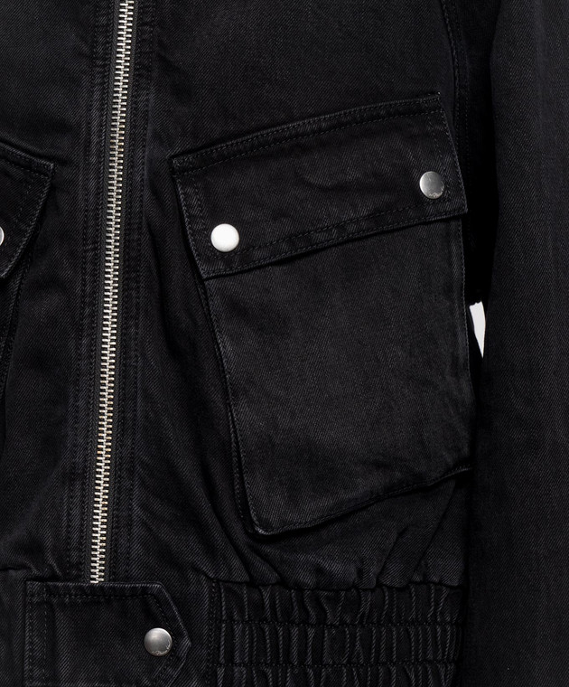 3.1 Phillip Lim Чорна джинсова куртка F26160952MDD зображення 5