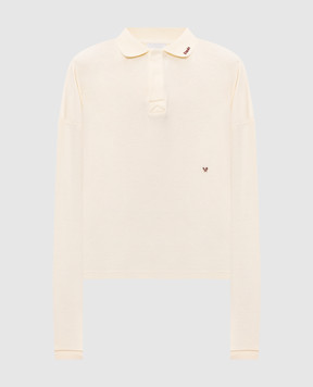 Rhude Поло цвета айвори с вышивкой логотипа RHPF26PO02214