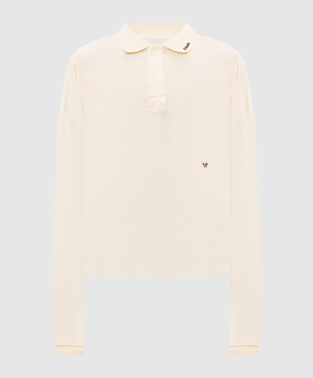 Rhude Поло цвета айвори с вышивкой логотипа RHPF26PO02214